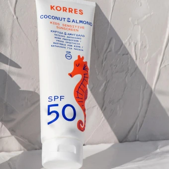 KORRES Coconut & Almond Kids Sensititve Sunscreen SPF 50 250 Ml 2 KORRES Coconut & Almond Kids Sensititve Sunscreen SPF 50 250 Ml – Bild 2