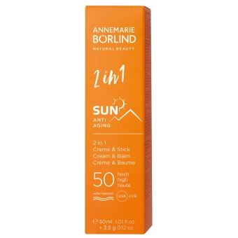ANNEMARIE BÖRLIND SUN 2in1 Sonnen-Creme & Stick SPF 50 30 Ml + 3,5 G 2 ANNEMARIE BÖRLIND SUN 2in1 Sonnen-Creme & Stick SPF 50 30 Ml + 3,5 G – Bild 2