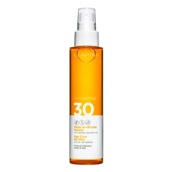 CLARINS Huile-en-Brume Solaire Corps & Cheveux UVB/UVA 30 150 Ml 1 CLARINS Huile-en-Brume Solaire Corps & Cheveux UVB/UVA 30 150 Ml
